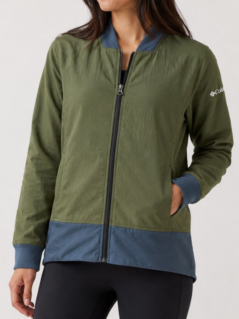Columbia Zip Front Bomber Jacket